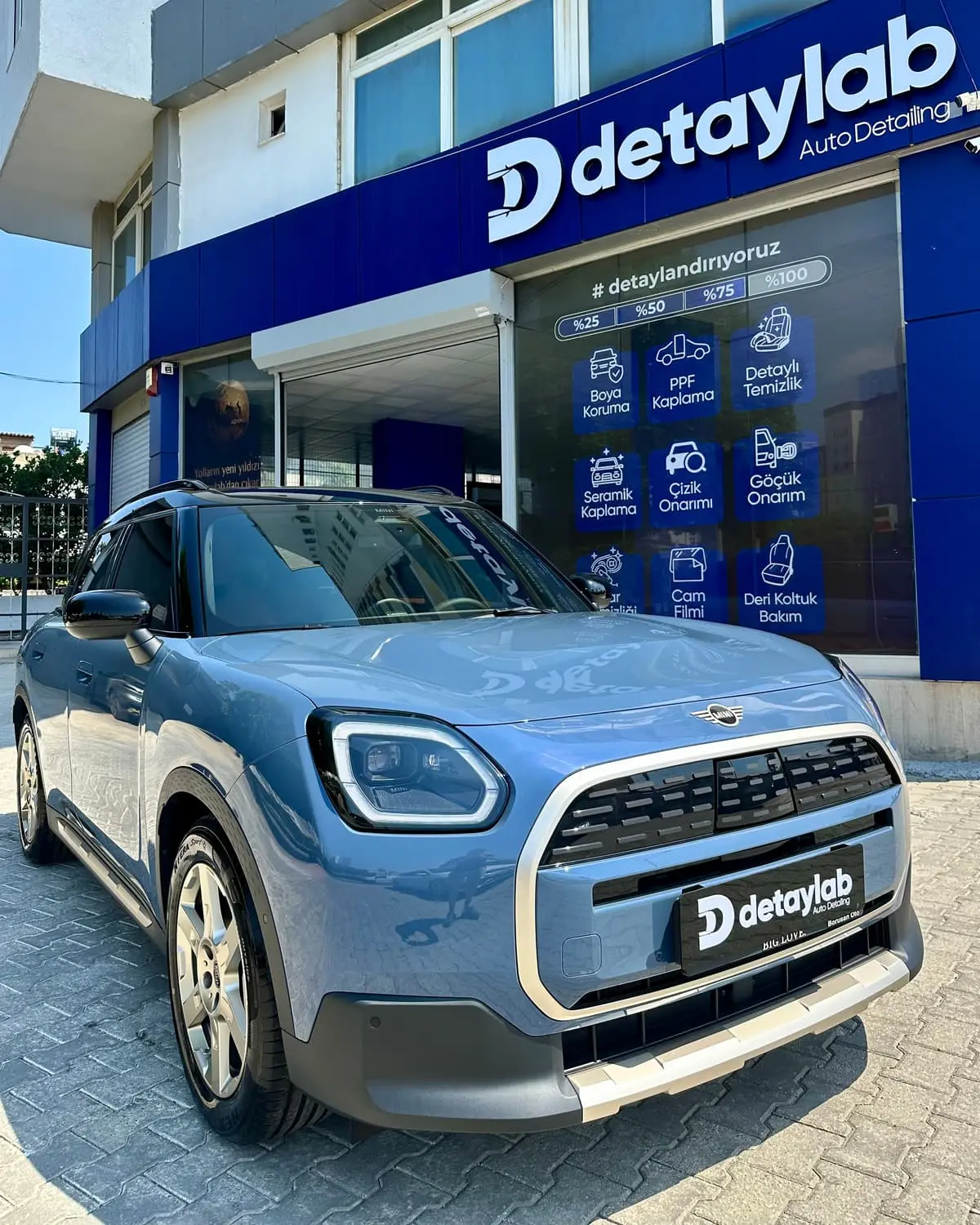 Mavi Mini Countryman — PPF kaplama